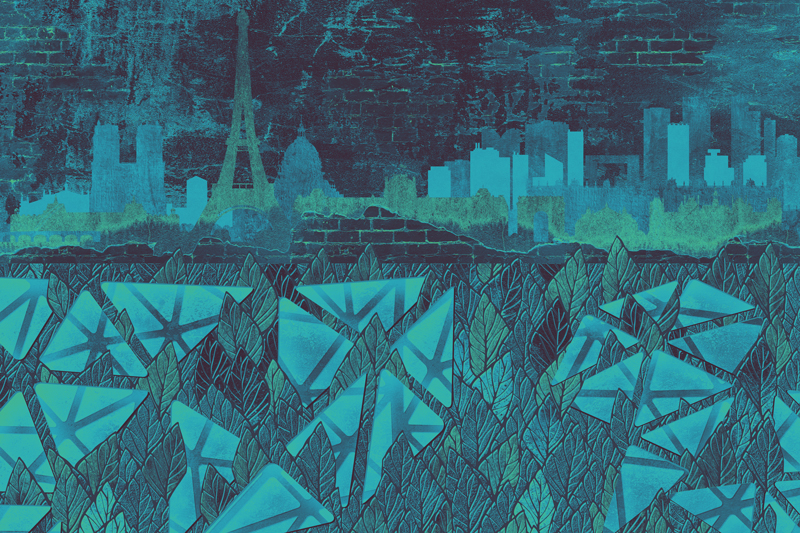 Wallpaper | Abstract blue city