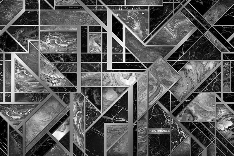 Wallpaper | Black marble slices