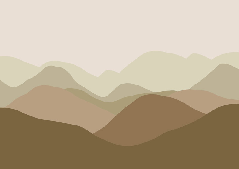 Wallpaper | Hills of orange brown