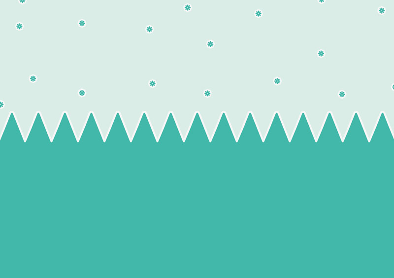 Wallpaper | Green snowflakes