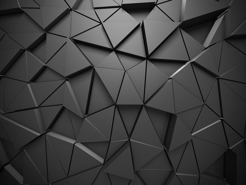 Wallpaper | 3D dark triangles
