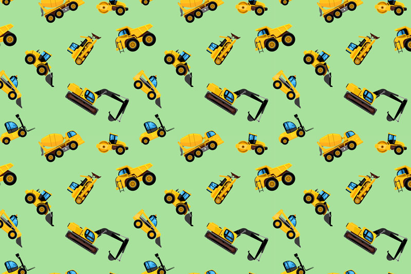 Wallpaper | Tractors and buldozers green background