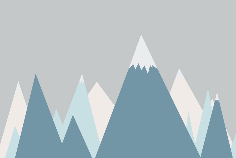 Wallpaper | Cold pointy hills