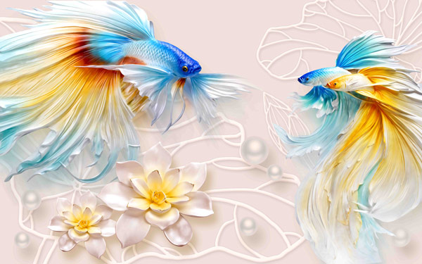 Wallpaper | 3D fish