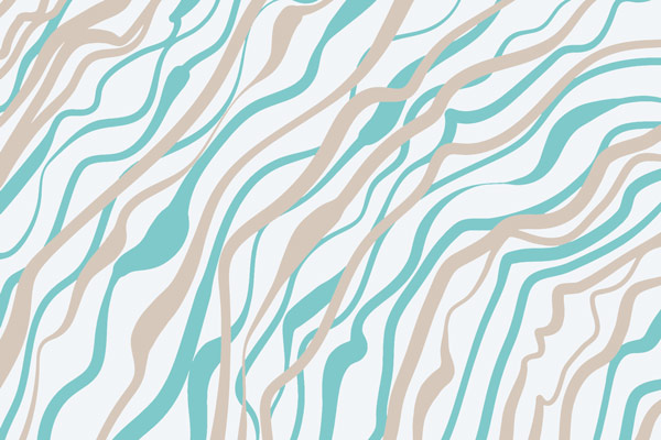 Wallpaper | Turquoise and cream waves