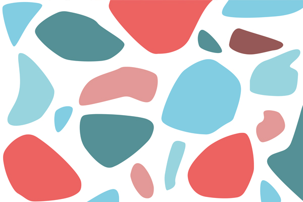 Wallpaper | Red and blue bubbles