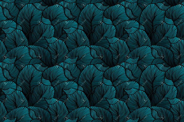 Wallpaper | Illustrated green leaves pattern