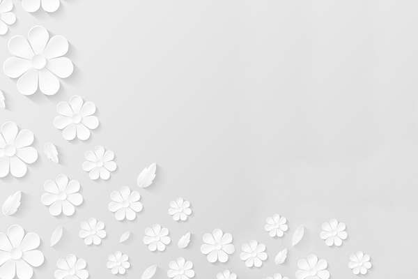 Wallpaper | Black and white flower pattern