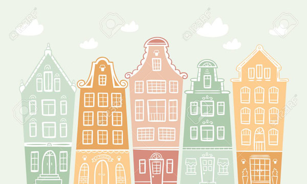 Wallpaper | Colorful houses