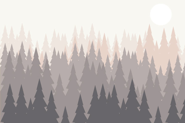 Wallpaper | Pink and grey forest