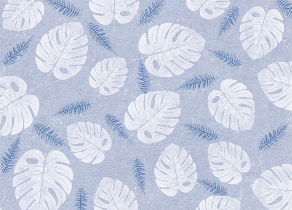 Wallpaper | Tropical pattern blue