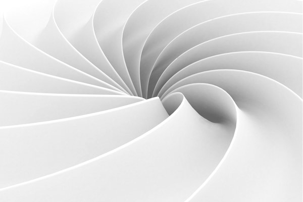 Wallpaper | Grey 3D spiral
