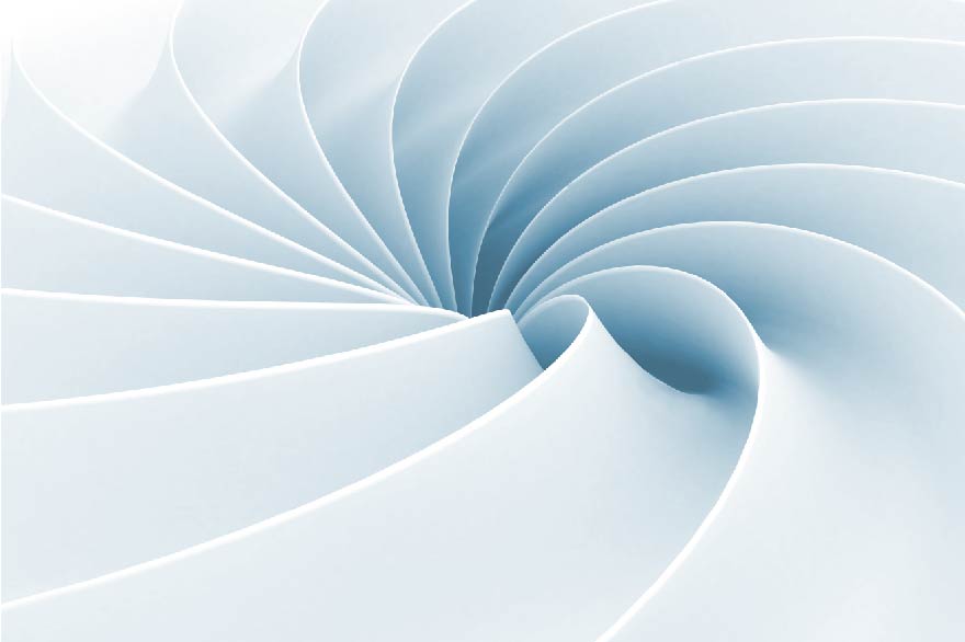 Wallpaper | Blue 3D spiral