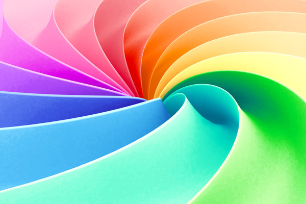 Wallpaper | Rainbow 3D spiral