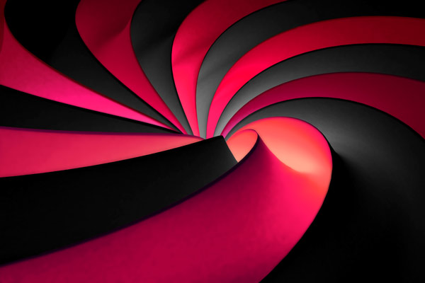 Wallpaper | Black and red 3D spiral