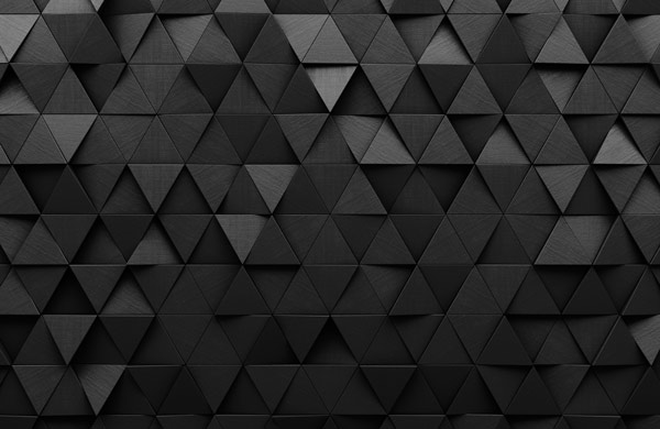 Wallpaper | Black 3D triangles
