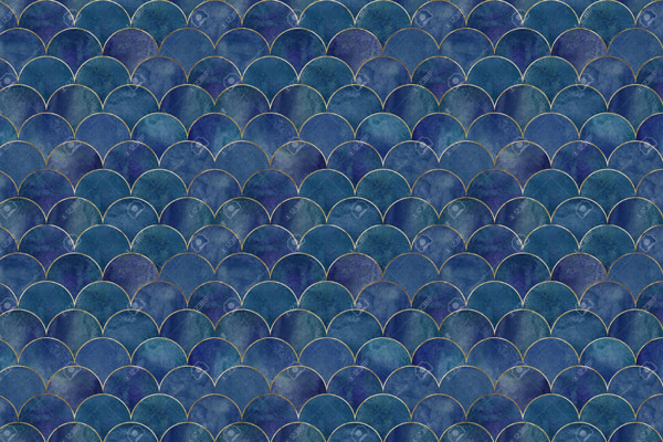 Wallpaper | Blue scales