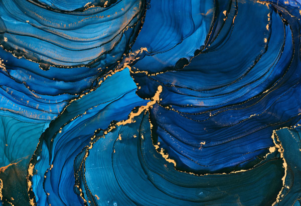 Wallpaper | Blue luxurious marble