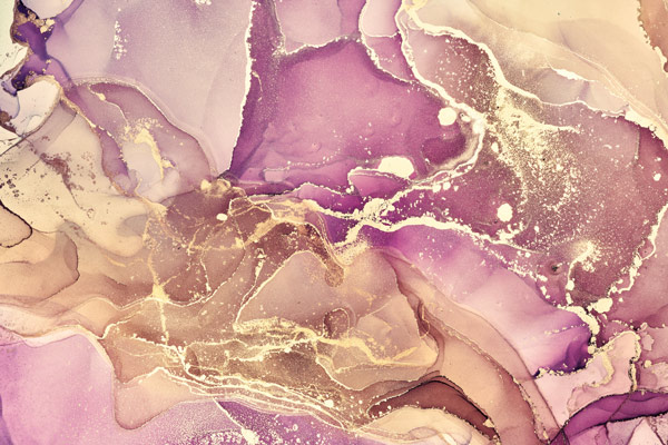 Wallpaper | Orange and pink luxurious marble