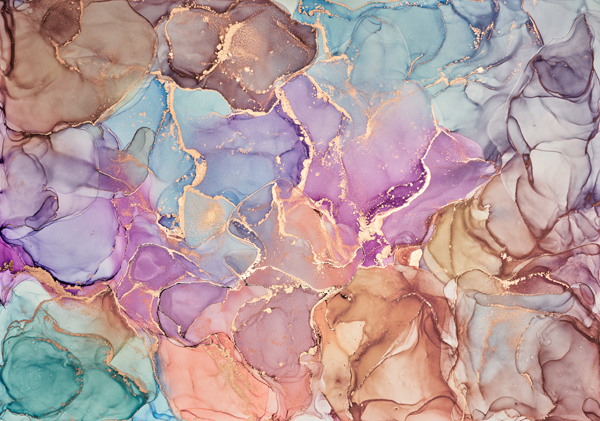 Wallpaper | Orange and purple luxurious marble