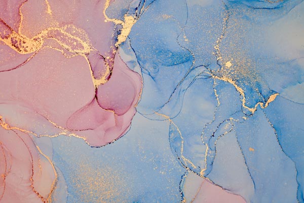 Wallpaper | Pink and blue luxurious marble