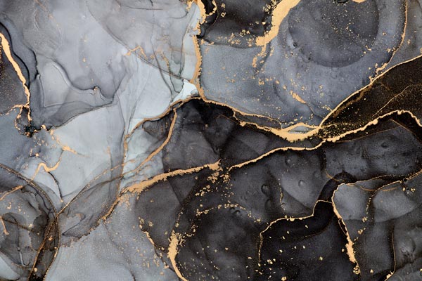 Wallpaper | Grey black and gold luxurious marble