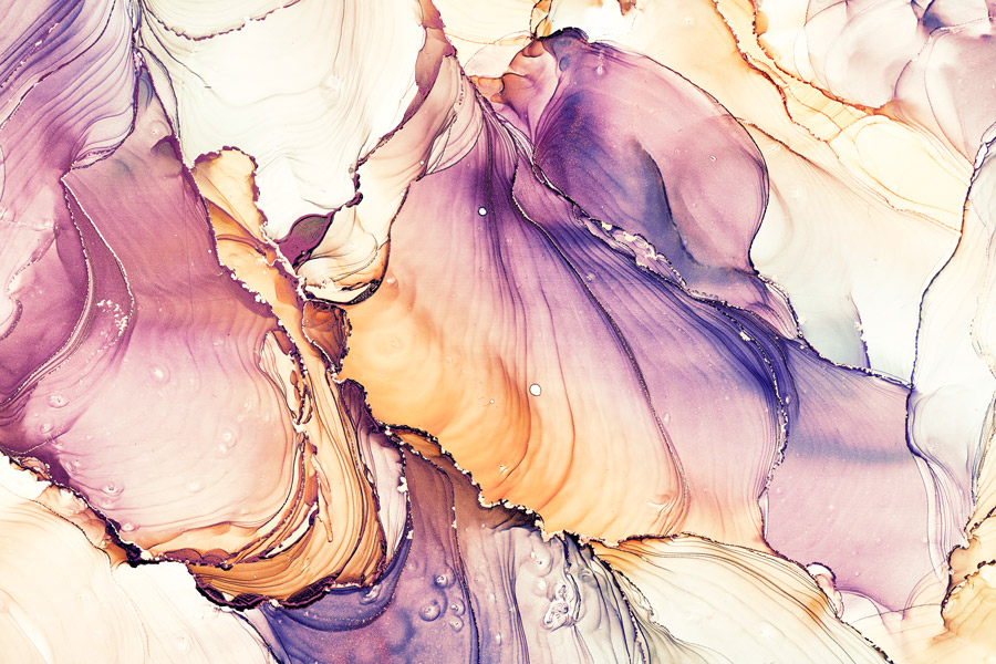 Wallpaper | Purple and yellow luxurious marble