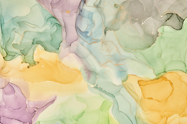 Wallpaper | Yellow and green luxurious marble