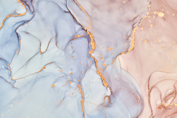 Wallpaper | Light blue and cream luxurious marble