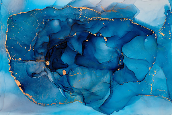 Wallpaper | Aqua blue luxurious marble