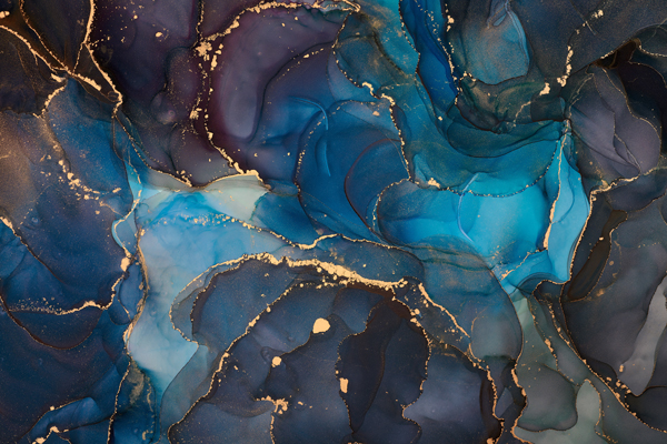 Wallpaper | Dark shades of blue luxurious marble