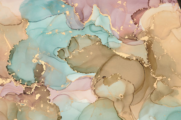 Wallpaper | Pastel greens and yellows luxurious marble