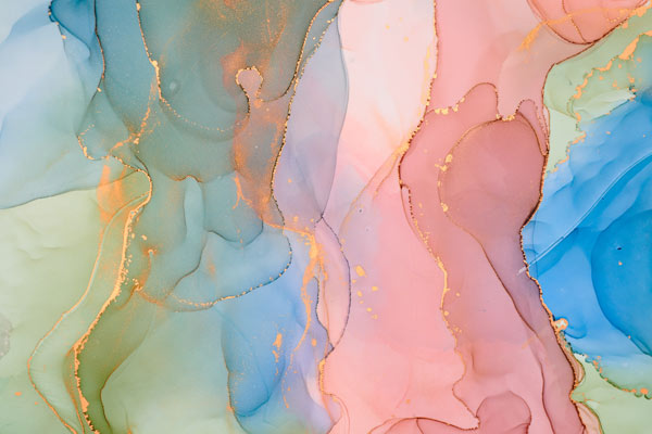 Wallpaper | Pastel rainbow luxurious marble