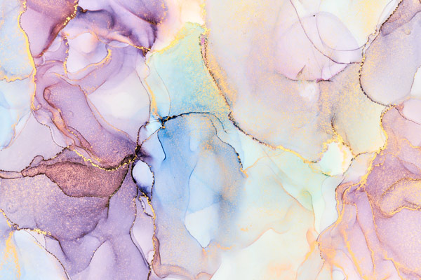 Wallpaper | Purple yellow and blue luxurious marble