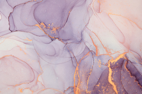 Wallpaper | Lilach and orange luxurious marble