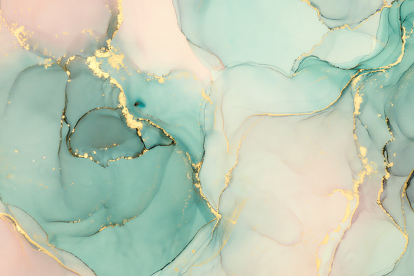 Wallpaper | Light yellow and green luxurious marble