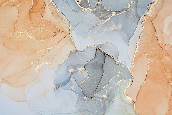 Wallpaper | Shades of grey and orange luxurious marble