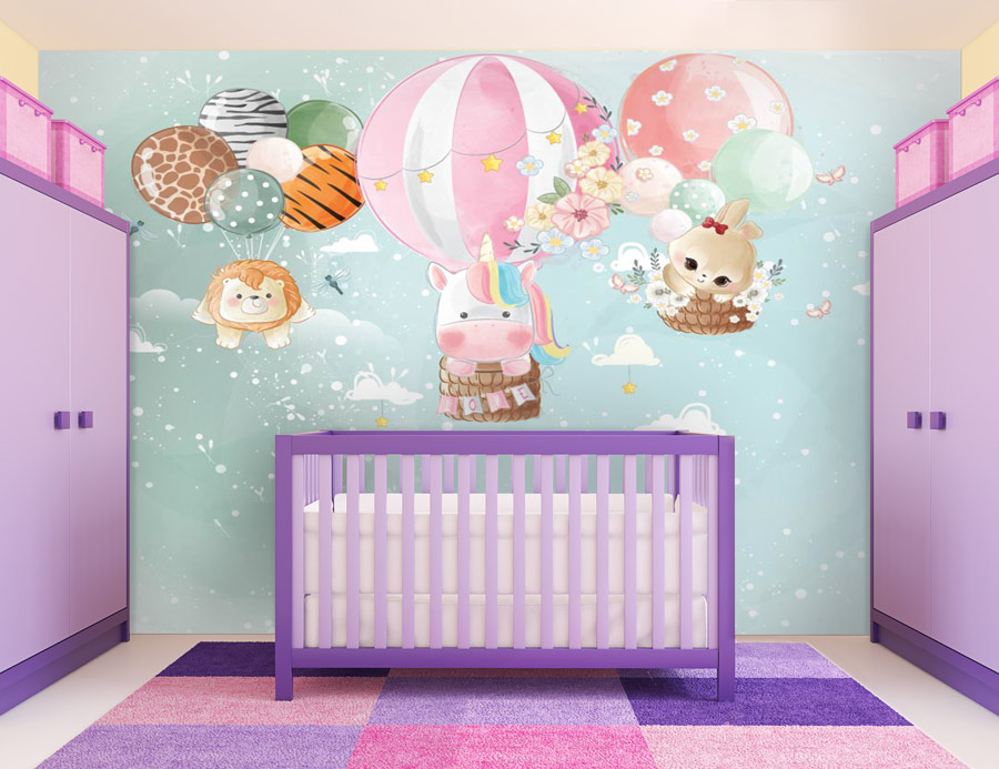 Wallpaper | Cute hotballoon animals