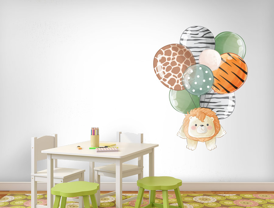 Wall sticker | Hotballoon lion