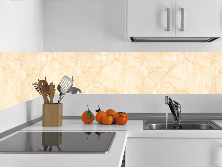 Tile Sticker - Yellow marble