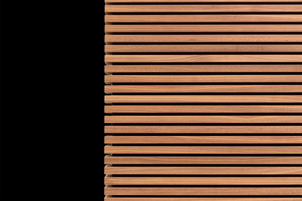 Wallpaper | Plank rows on black background